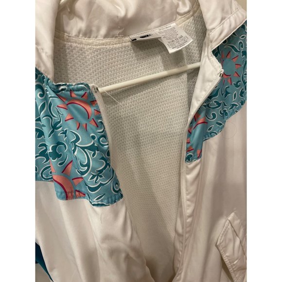 Vintage Nike Windbreaker Jacket Multicolor Long Sleeve Track Full Zip 90s Size M - Picture 11 of 11
